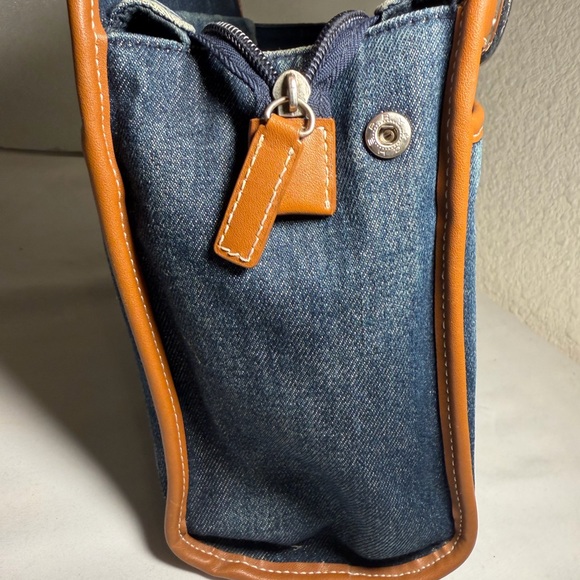 Etienne Aigner Blue and Tan Mini Bag - Picture 5 of 16